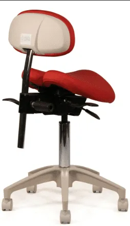 Crown Seating C130DB Denver Dental Operator Stool with Back - Image 3