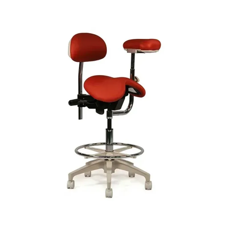 Crown Seating C90SSAB Durango Dental English Assistant Stool with Back