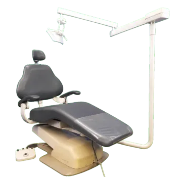 DentalEZ E 3000 Dental Chair with Knight Post Mount Light - Dark Gray