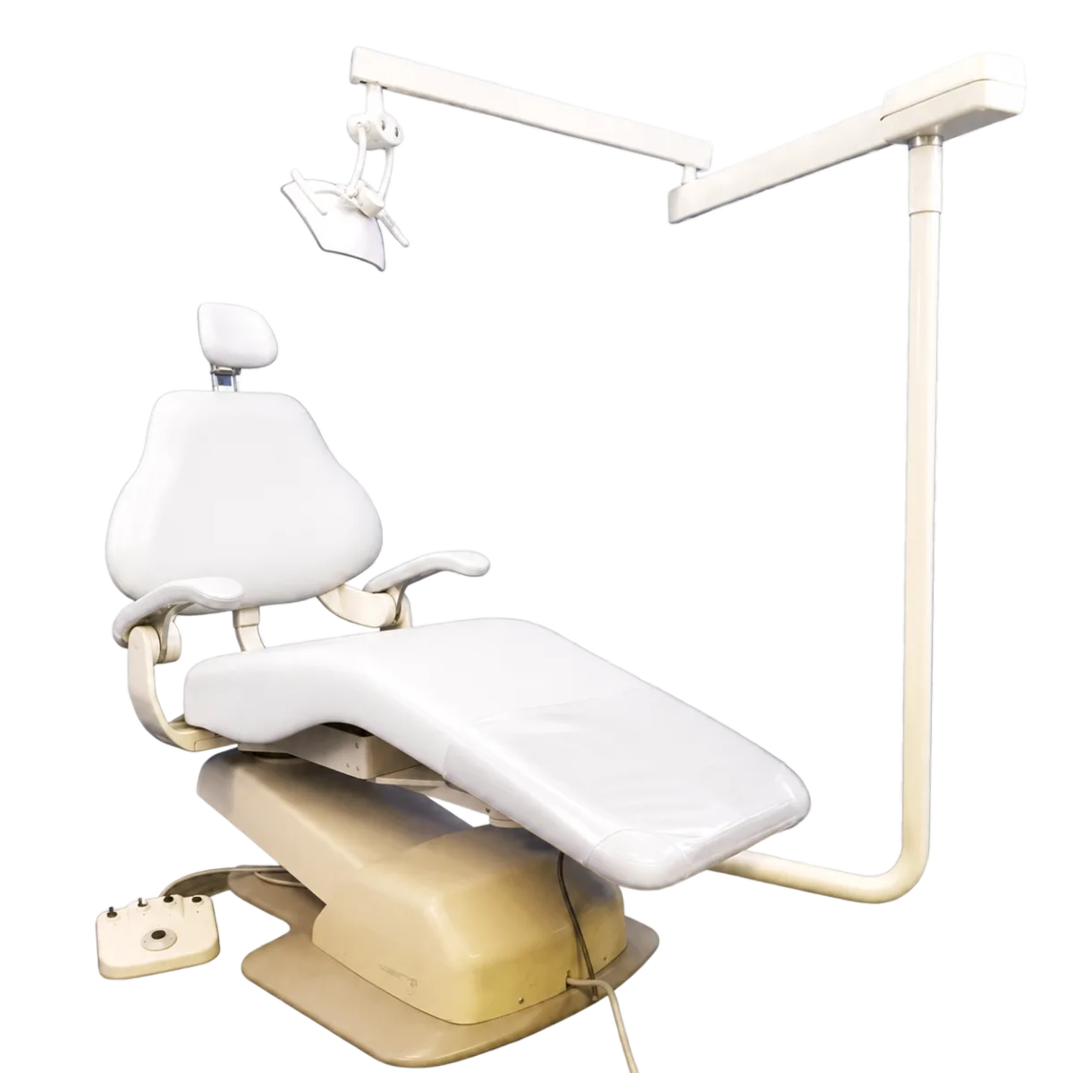 DentalEZ-E-3000-Dental-Chair-with-Knight-Post-Mount-Light-White