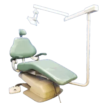 DentalEZ E-3000 Dental Patient Chair with Knight Post Mount Light