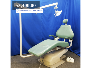 DentalEZ E-3000 Dental Patient Chair with Knight Post Mount Light