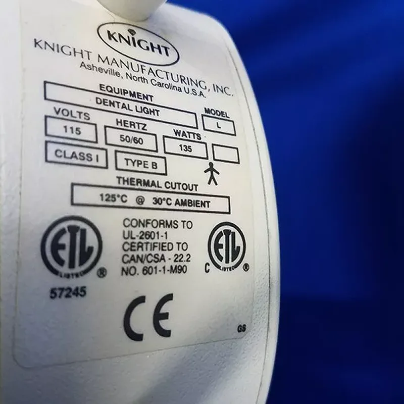 Midmark Knight Model L Ceiling Mounted Dental Light