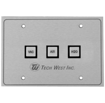 Tech West Remote Control Panel 1 VAC 1 AIR 1H2O CP-1V1A1W