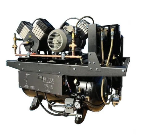 Tech West Dental 3HP Triple Head Elite Oilless Air Compressor 8-10 Users
