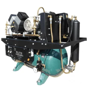 Tech-West Rocky Series 1.5 HP Oilless Dental Air Compressor 2 Heads