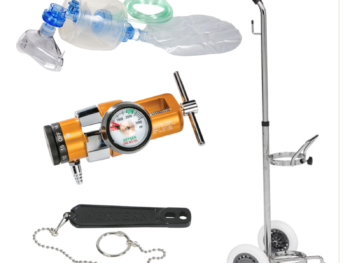 Belmed Emergency Manual Resuscitator Kit Portable System with Cart E100