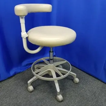 A-dec Dental Assistant Stool with Ultra leather Upholstery