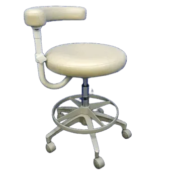 A-dec Dental Assistant Stool with Ultra leather Upholstery