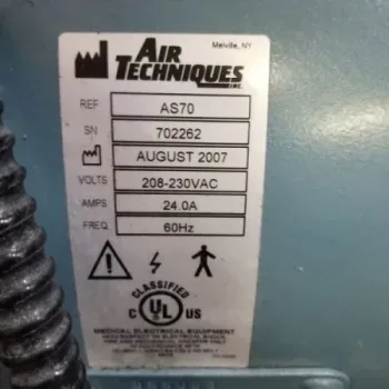 Air Techniques Air Star 70 Dental Air Compressor