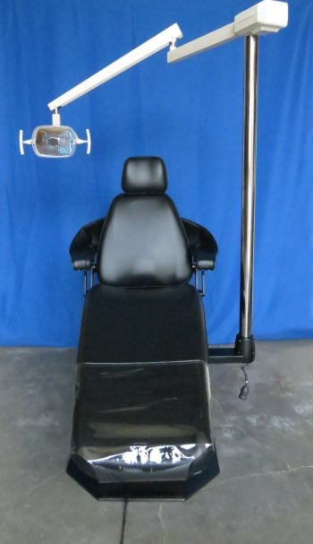 A-dec Priority 1005 Dental Operatory Chair w/NEW Black Upholstery & 6300 Light