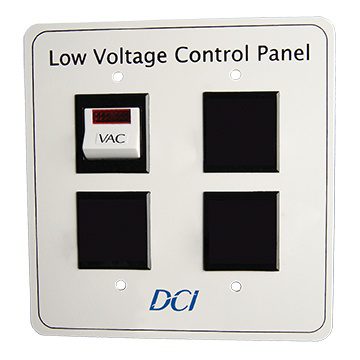 Low Voltage Single Switch Control Panel for Dental Vacuum, Air, or Water