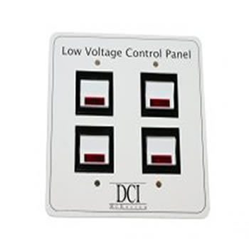 DCI Low Voltage Quad Switch Control Panel for Dental Vacuum / Air / Water