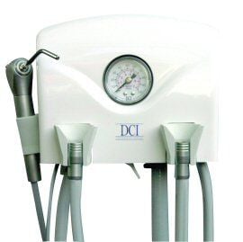 DCI III Wall / Cabinet Dental Delivery Unit 4502 2 Handpiece & Precision Syringe