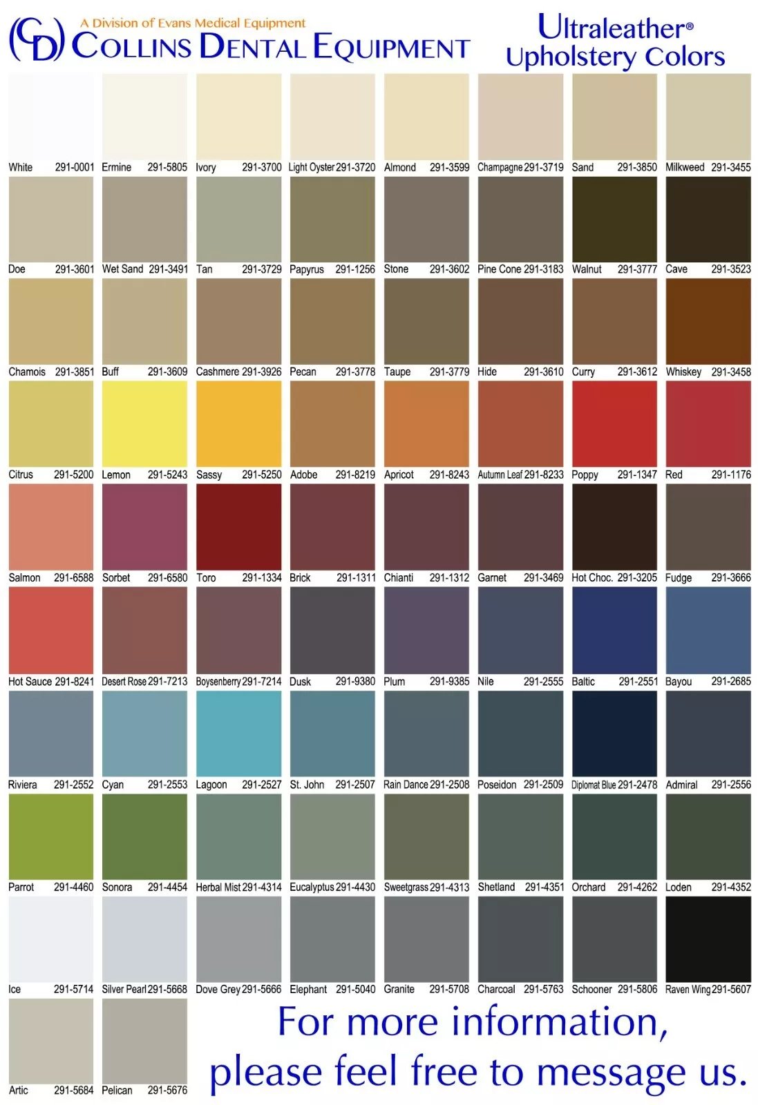 Ultraleather Upholstery Color Chart Ultraleather Upholstery Color Chart