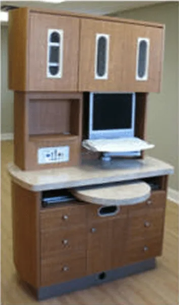 ILS Dental 12 o'Clock Custom Rear Treatment Cabinet 12 T-S (Standard Non Pass-Thru)