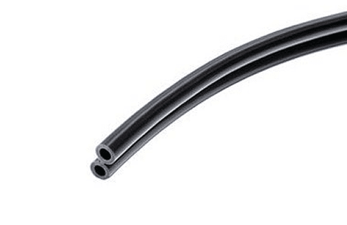 Foot Control Tubing, 2 Hole, Vinyl Gray; Roll of 100ft