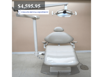 A-dec Decade 1021 Dental Patient Chair with New Upholstery & A-dec Operatory Light