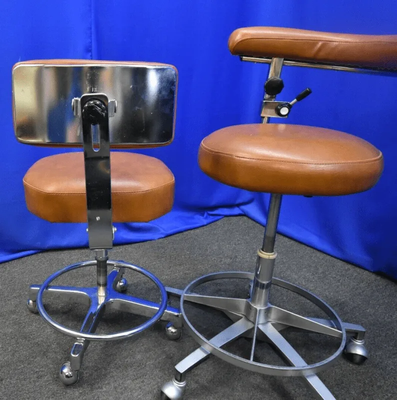 Dental Stool Pair Includes Dentist and Dental Assistant Stool
