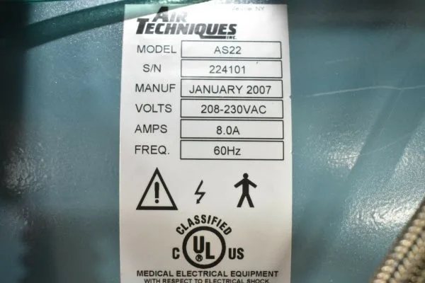 Air Techniques Airstar 22 AS22 - Oil-less Dental Air Compressor - Image 10