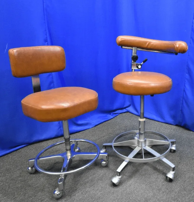 Dental Stool Pair Includes Dentist and Dental Assistant Stool
