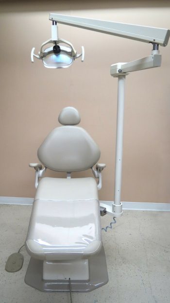 A-dec Decade 1021 Dental Patient Chair w/New Upholstery & Adec Operatory Light