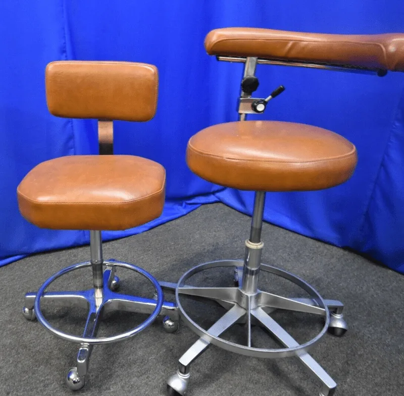 Dental Stool Pair Includes Dentist and Dental Assistant Stool