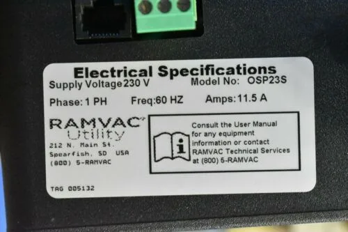 Ramvac Osprey Compressor OSP23S Dental Lab Equipment