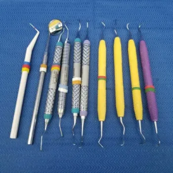 Lot of Dental Hygiene Instruments