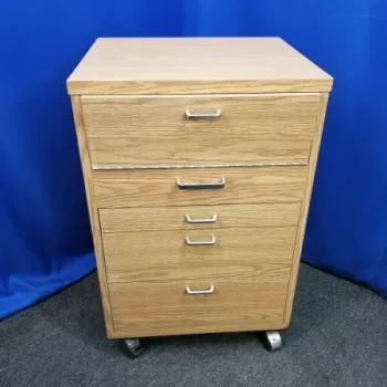 Dental Cart with Drawers and Slide Open Top