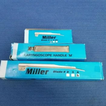 Miller Laryngoscope Kit Stainless Steel Blade #1 and #4
