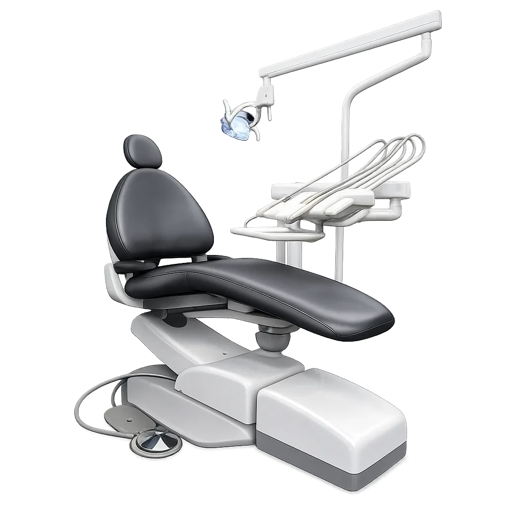 Adec Cascade 1040 Dental Chair with Radius Delivery and Light