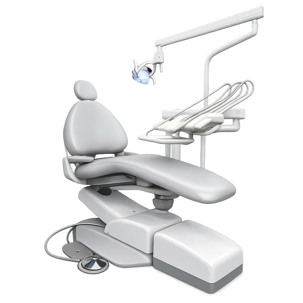 Adec Cascade 1040 Dental Chair with Radius Delivery and Light