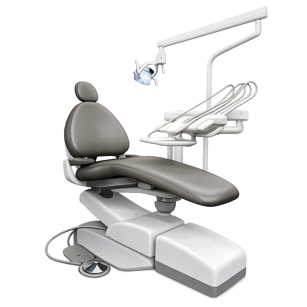 Adec Cascade 1040 Dental Chair with Radius Delivery and Light