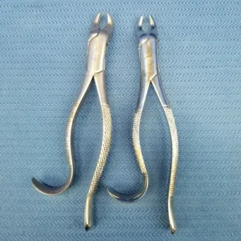 Lot of 2 Schein 210 Dental Extracting Forceps