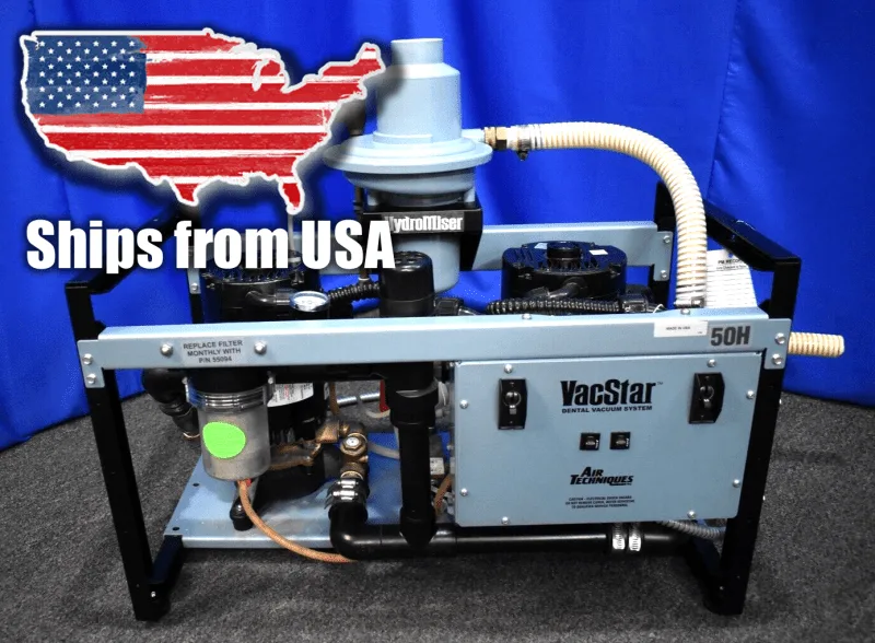 Air Techniques 50H Dental Vacuum Pump - Vacstar 50H - Pre-Owned