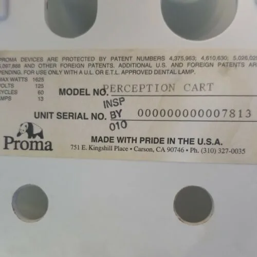 Proma Perception Dental Cart