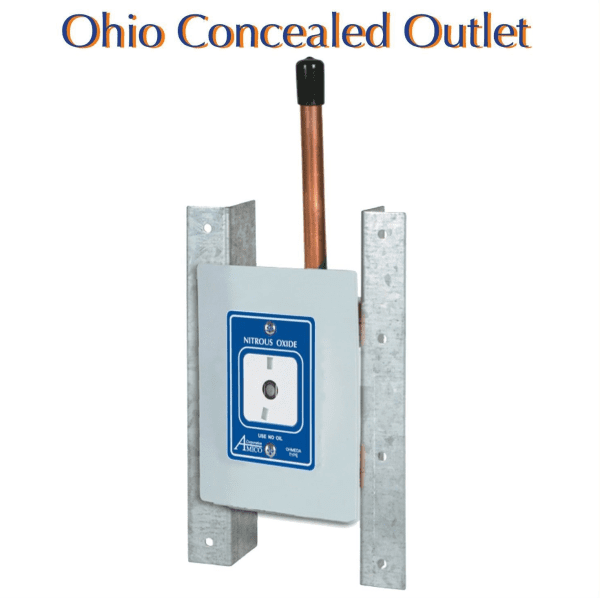 Belmed Nitrous Oxide Outlets Concealed 9012-0002