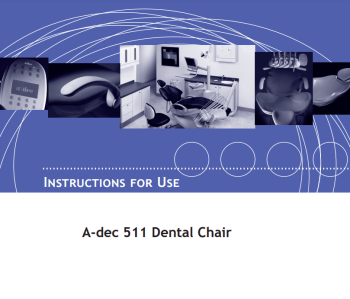 A-dec 511 Dental Chair Instructions For Use
