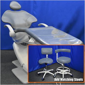 A-dec 511 Dental Chair with Doctor and Assistant Stools - 2024