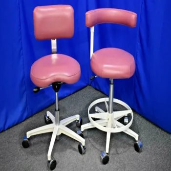 DentalEZ Stool Package – Assistant and Operator Stool - Coral