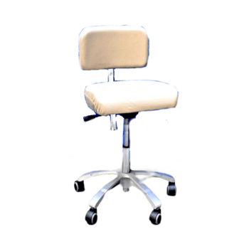 Doctor Stool Chair - Tan Upholstery - Very Soft