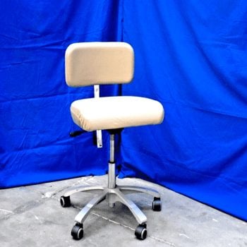 Doctor Stool / Chair - Tan Upholstery - Very Soft