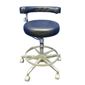 Marus Black Upholstery Assistant Stool