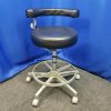 Marus Black Upholstery Assistant Stool