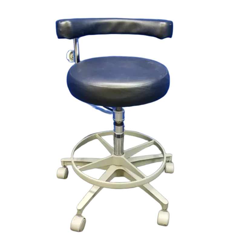 Marus Black Upholstery Assistant Stool