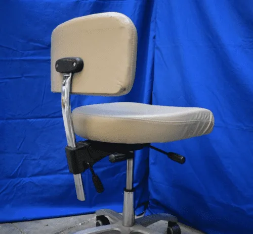 Doctor Stool / Chair - Tan Upholstery - Very Soft