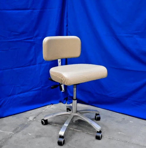 Doctor Stool / Chair - Tan Upholstery - Very Soft