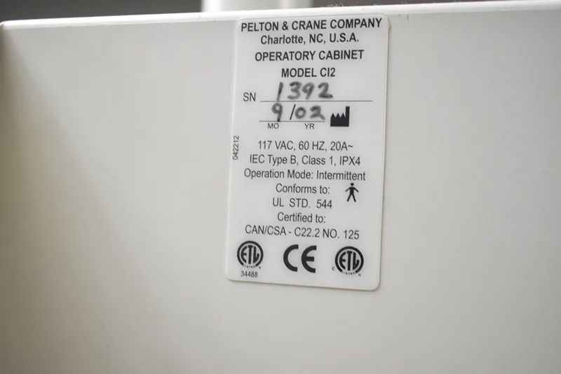 Pelton and Crane 12 O'Clock Cabinet - Image 13