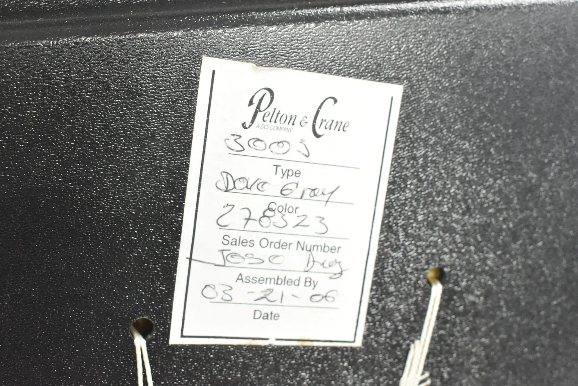 Pelton & Crane Spirit 3000 Dental Chair Back Upholstery